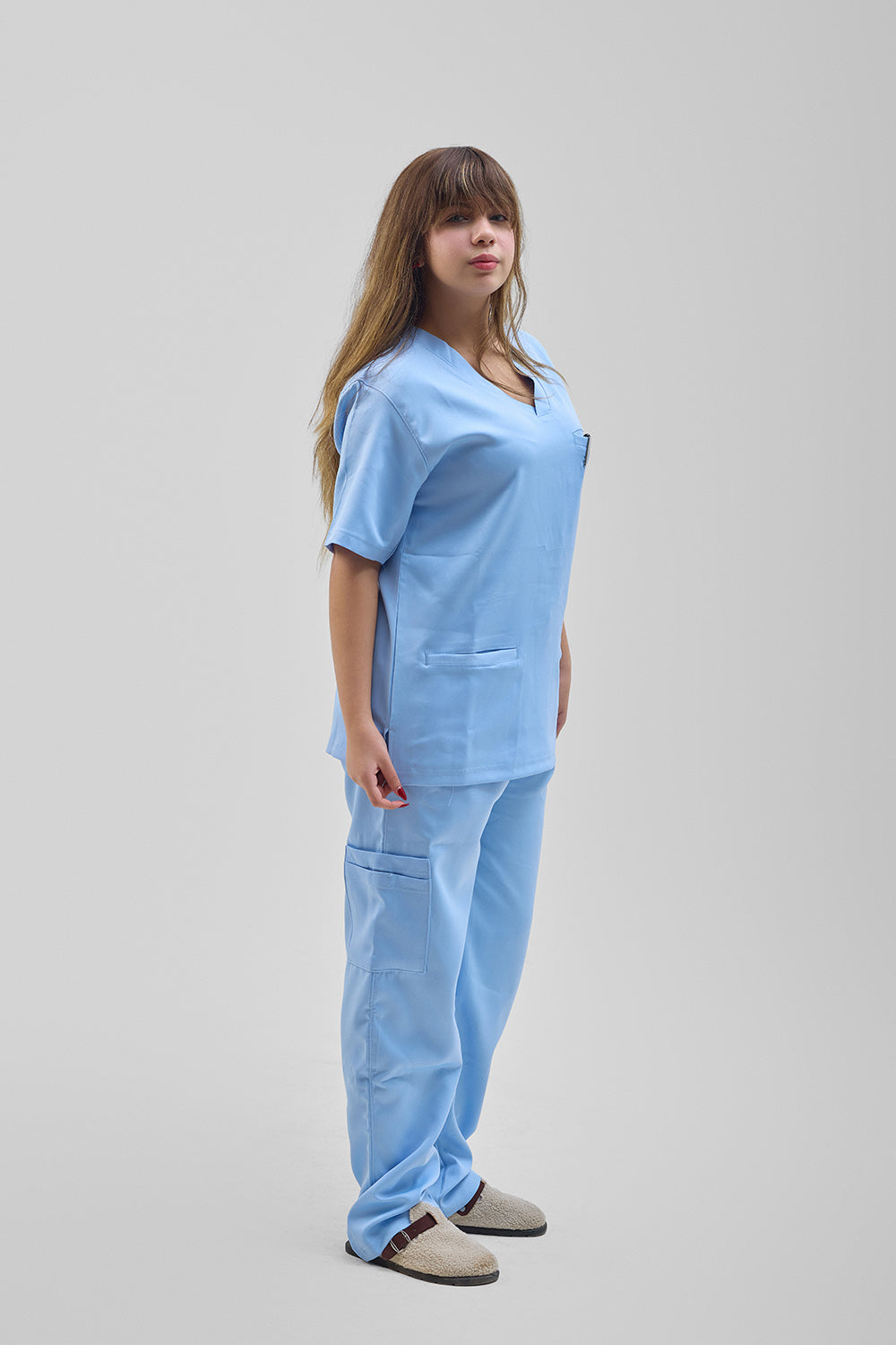 Baby blue scrub