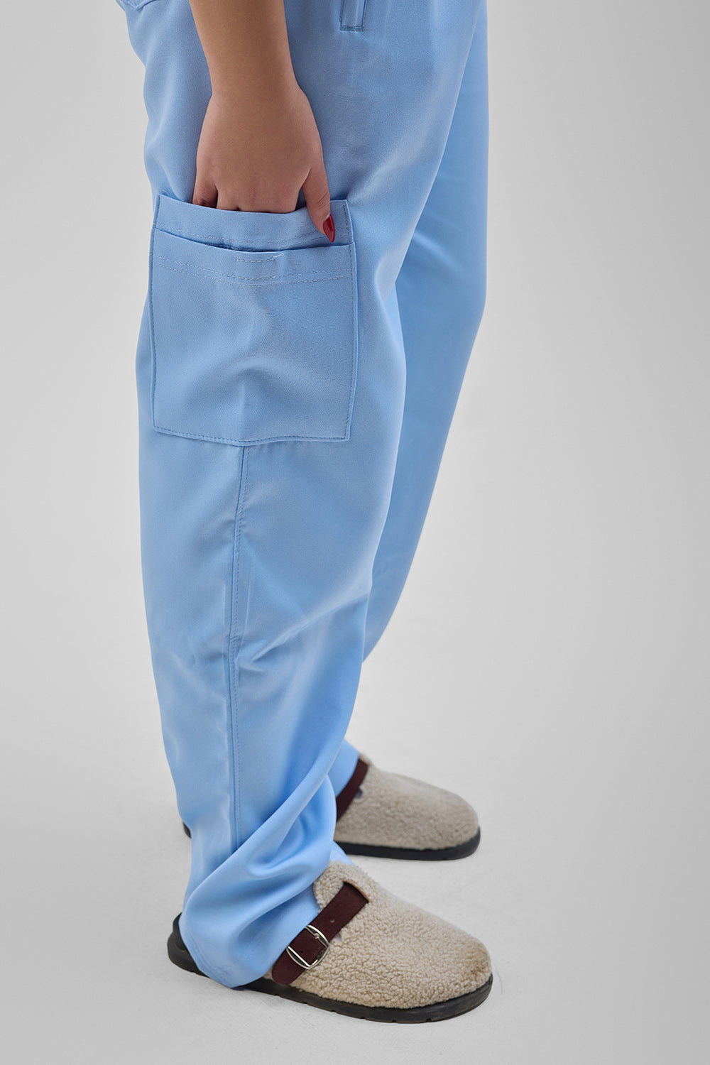 Baby blue scrub