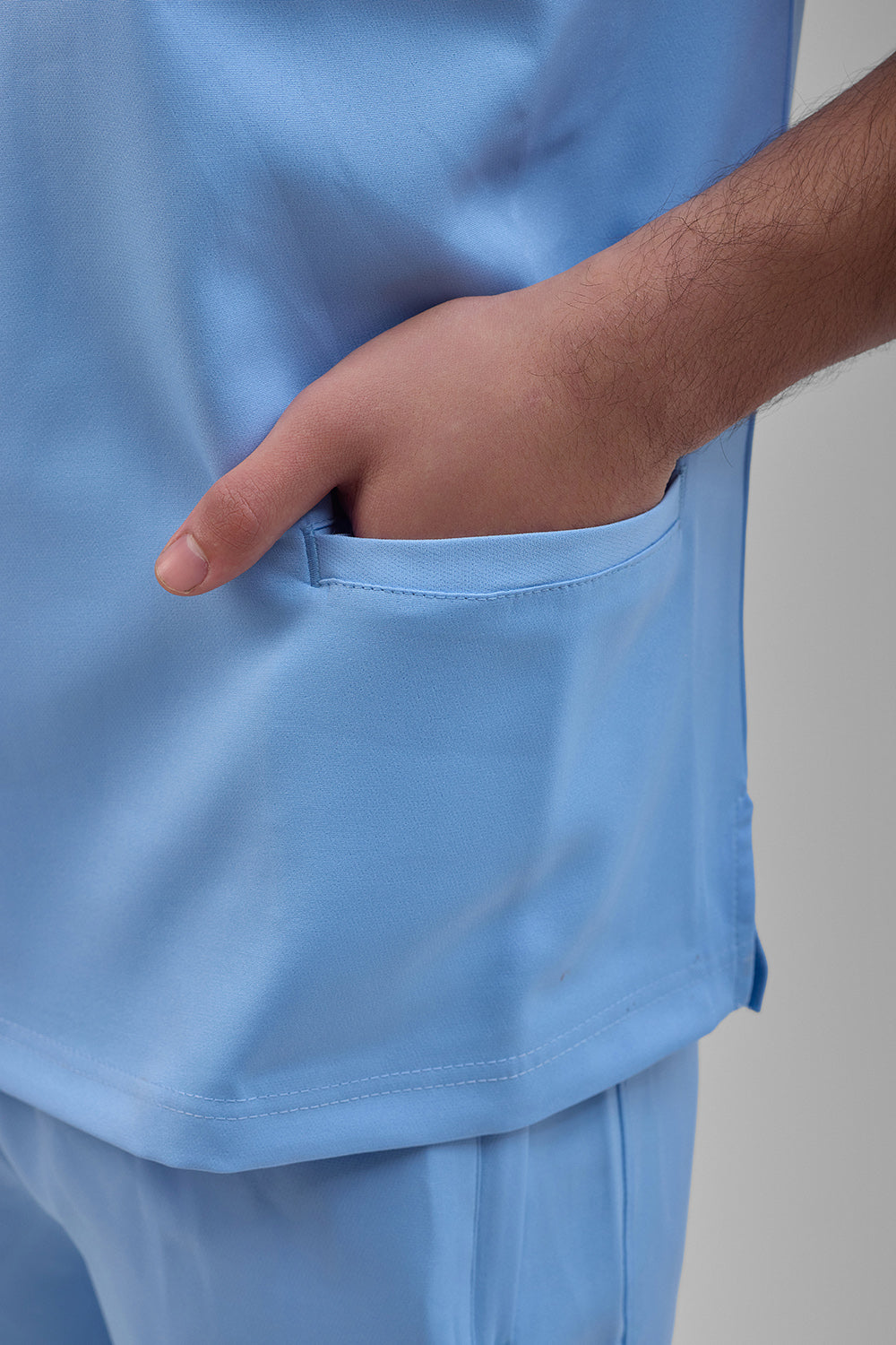 Baby blue scrub