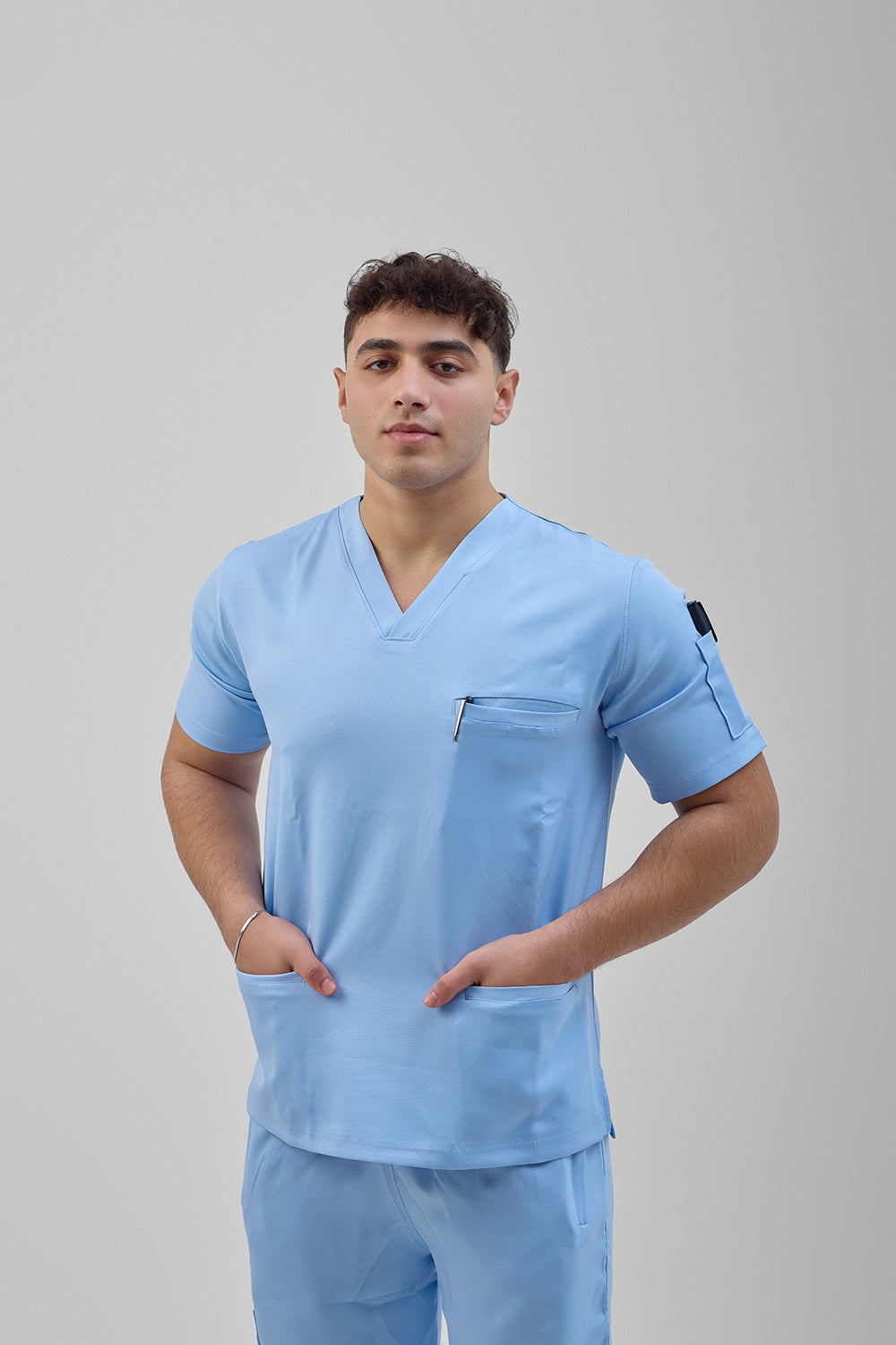 Baby blue scrub