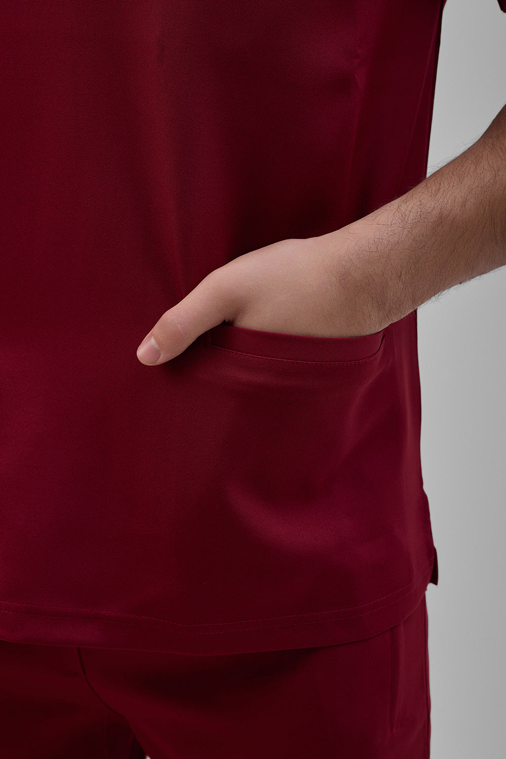 Burgundy scrub