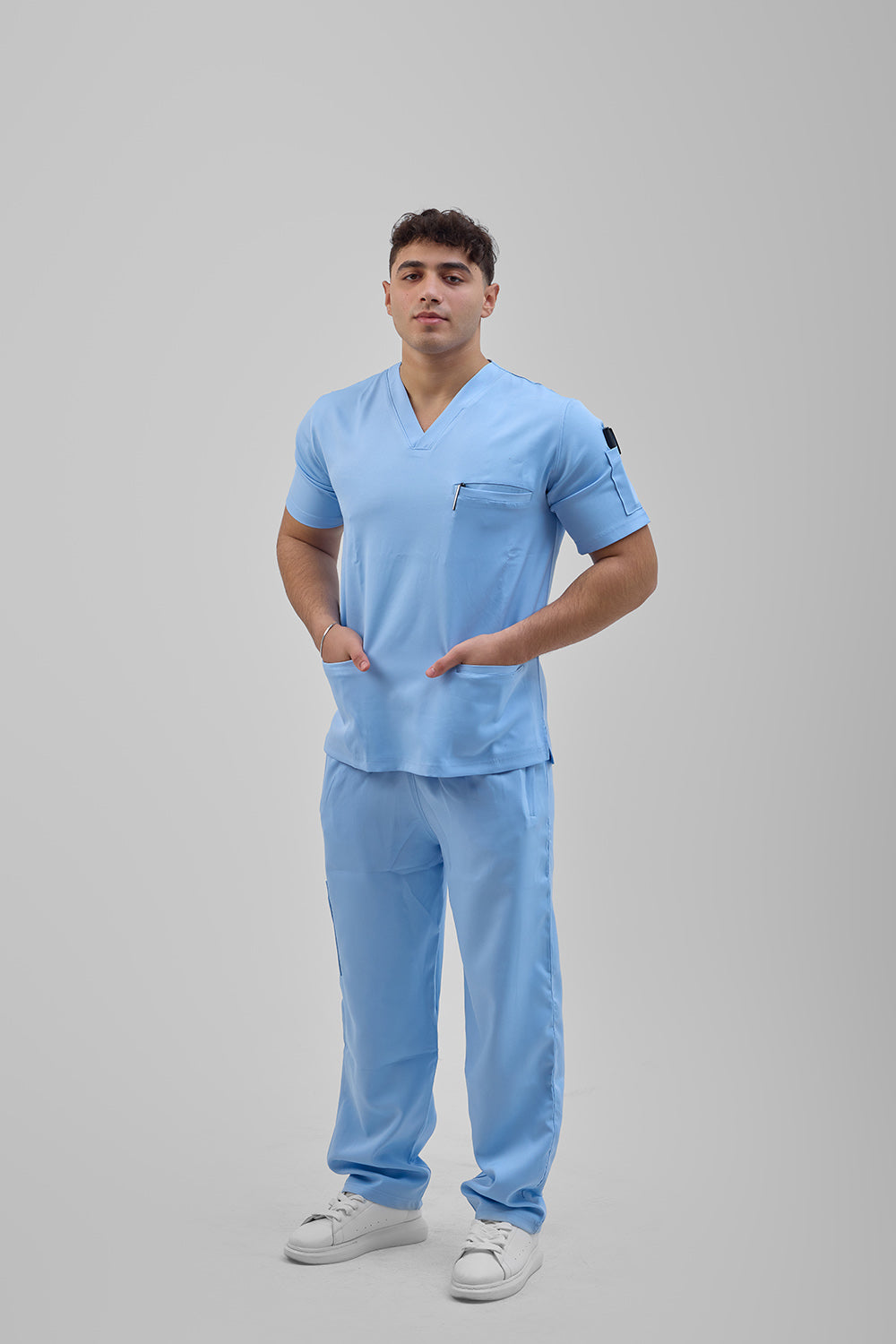 Baby blue scrub