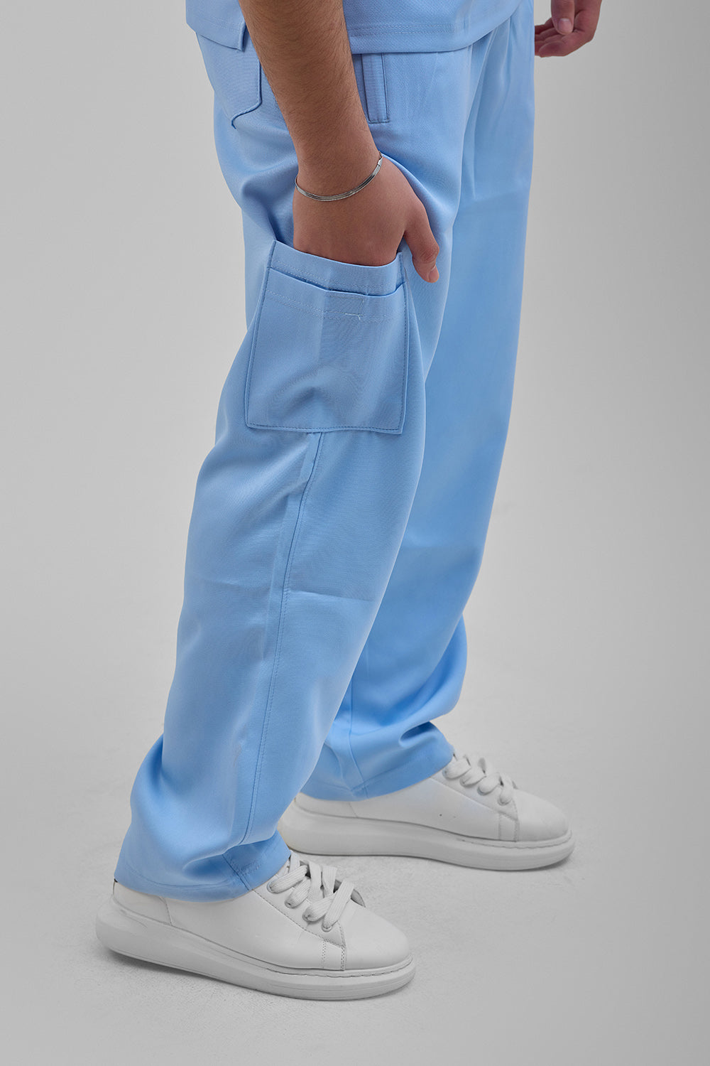 Baby blue scrub