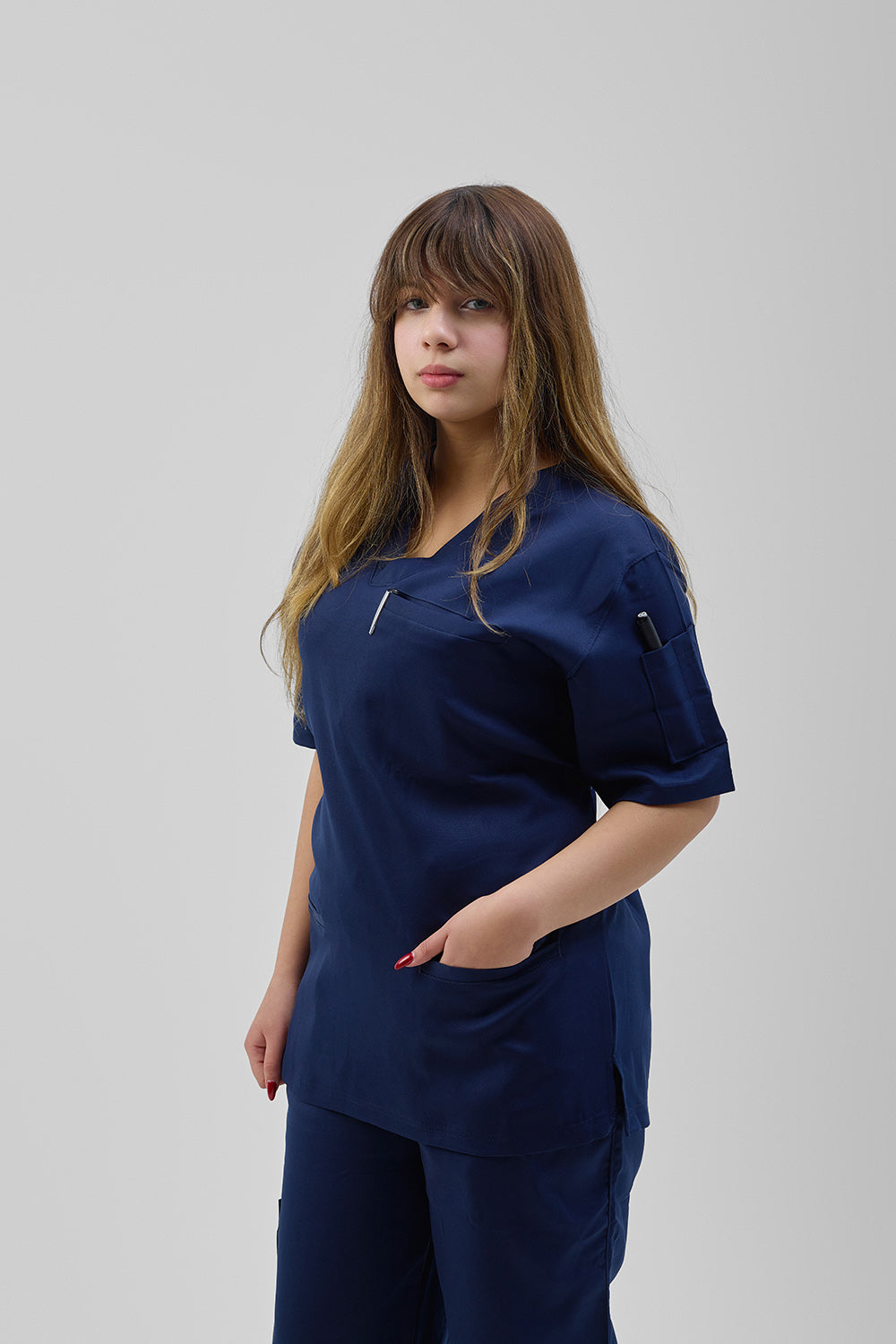 Navy blue scrub