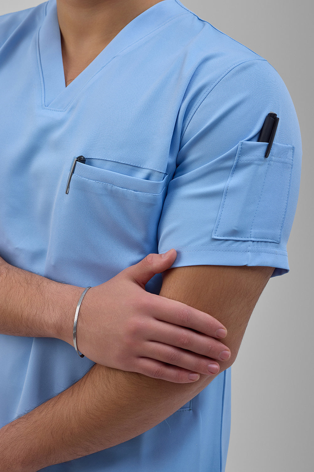 Baby blue scrub
