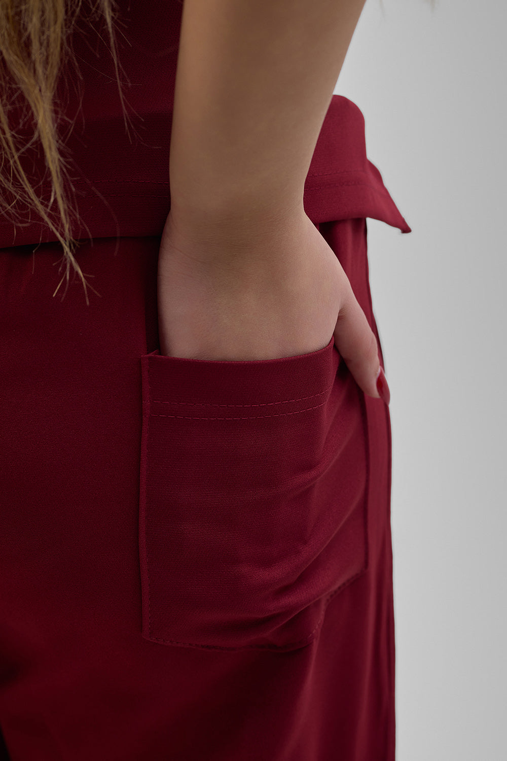 Burgundy scrub
